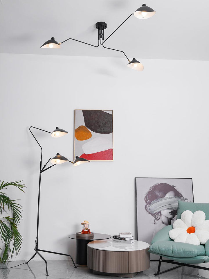 Adjustable multi-arm ceiling light, perfect for modern interiors & contemporary style.