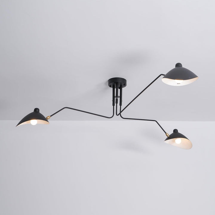 Contemporary multi-arm adjustable lamp, ideal for flexible bedroom lighting.