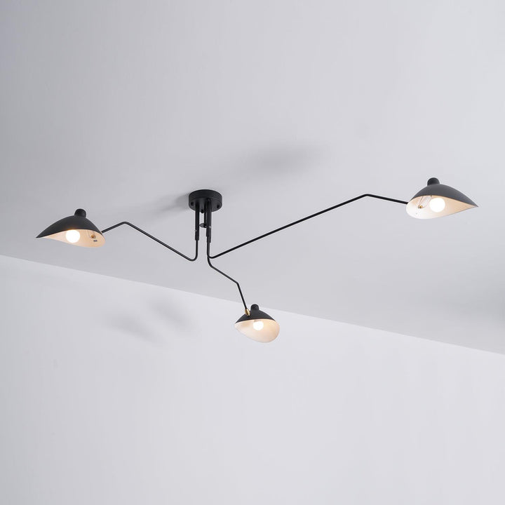 Designer adjustable multi-arm ceiling fixture, adding modern elegance to any room.