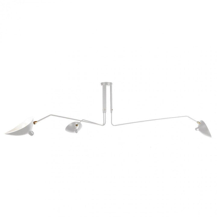 Adjustable multi-arm ceiling light, a stylish centerpiece for modern living spaces.