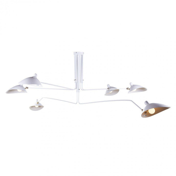 Modern minimalist adjustable multi-arm ceiling lamp, for chic home interiors.