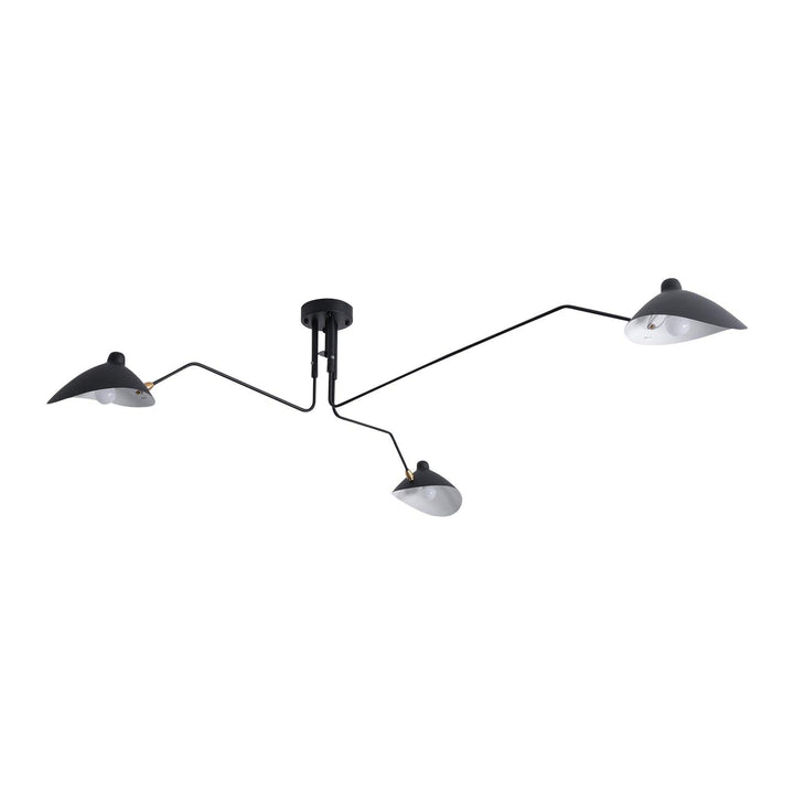 Flexible adjustable multi-arm ceiling light, great for various room settings.