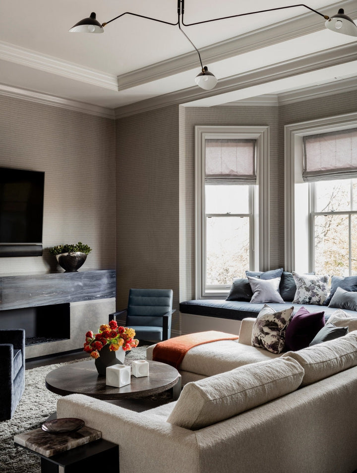 Adjustable multi-arm ceiling lamp, enhancing modern bedrooms & living rooms.