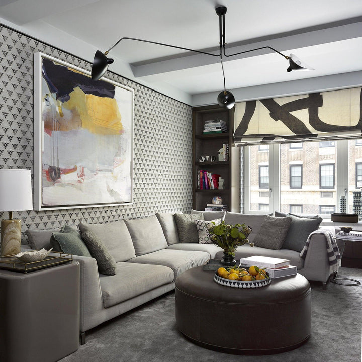 Multi-arm ceiling lamp with adjustable design, perfect for flexible illumination.