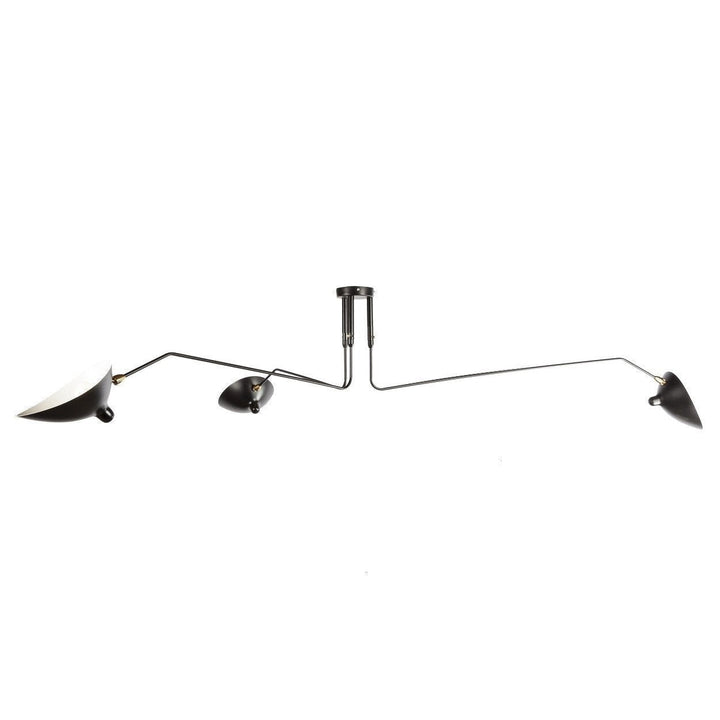 Designer adjustable multi-arm ceiling lamp, perfect for contemporary bedrooms.
