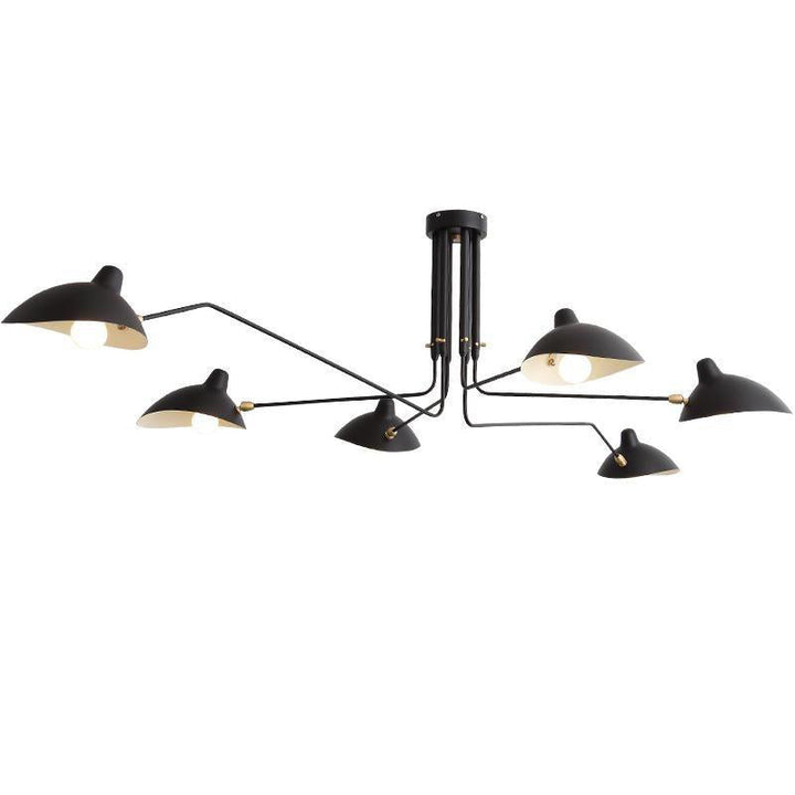 Contemporary adjustable multi-arm ceiling light, a versatile modern fixture.