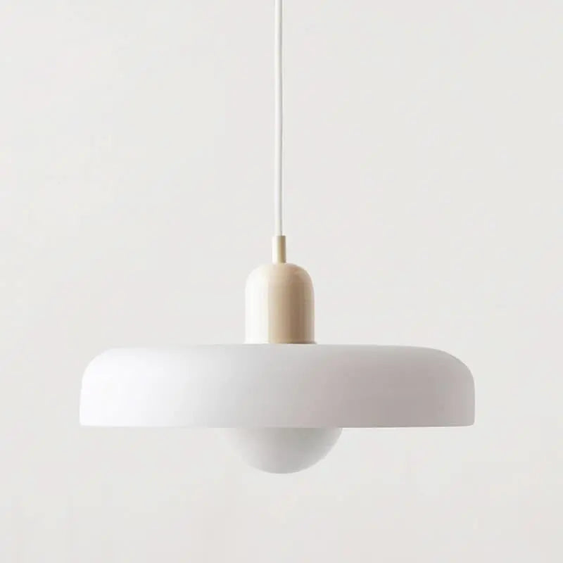 Contemporary home lighting: Modern colored glass pendant, sleek and functional.