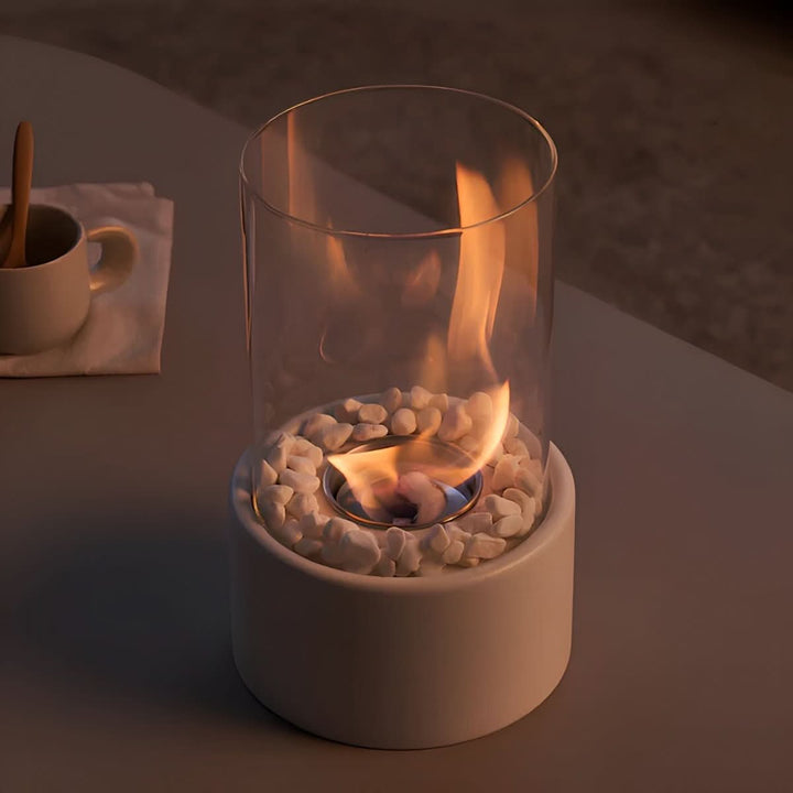 Stylish bioethanol tabletop heater. A modern home decor piece, perfect for indoor & outdoor use.