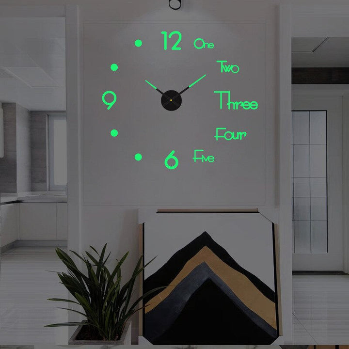Stylish large black wall clock featuring a minimalist design, enhancing any modern home or office.