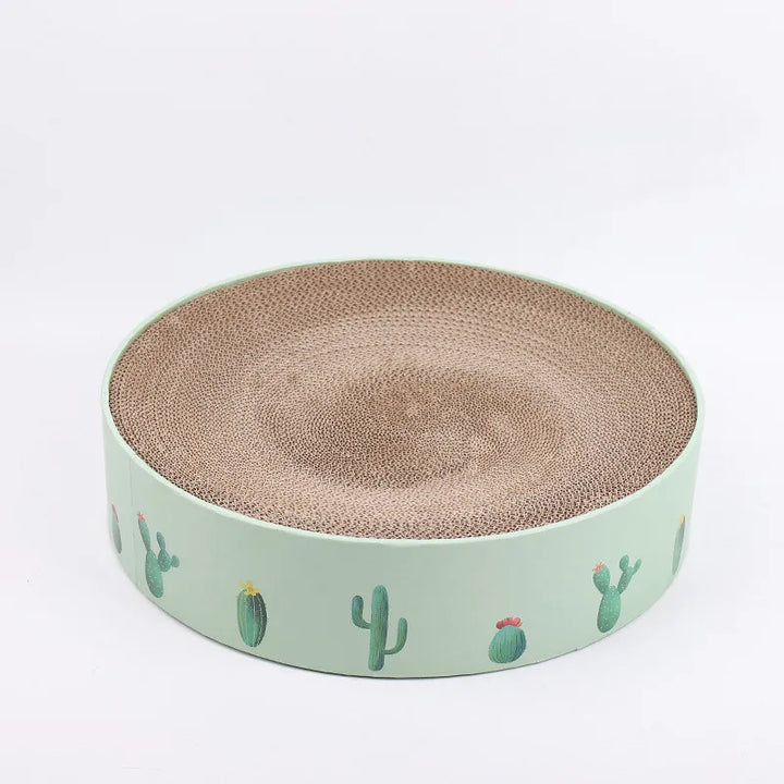 Engaging cat toy & furniture protection: modern cactus scratching board.