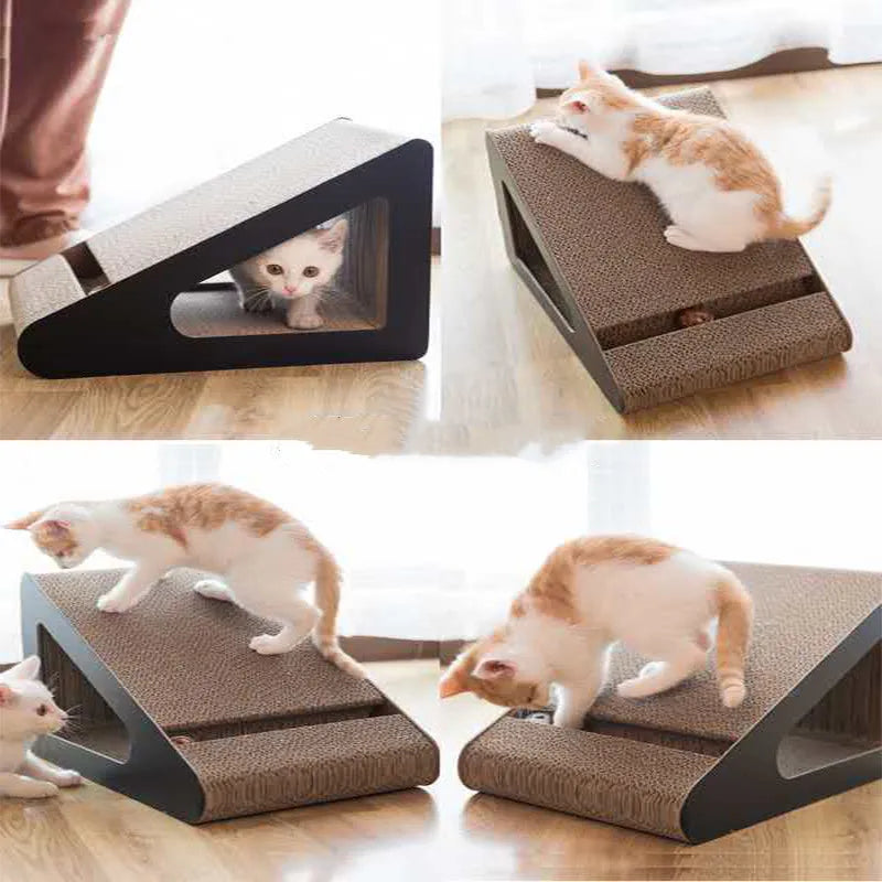 Modern cat scratching board for interactive play & claw care. Stylish pet furniture protects your home & keeps felines happy.