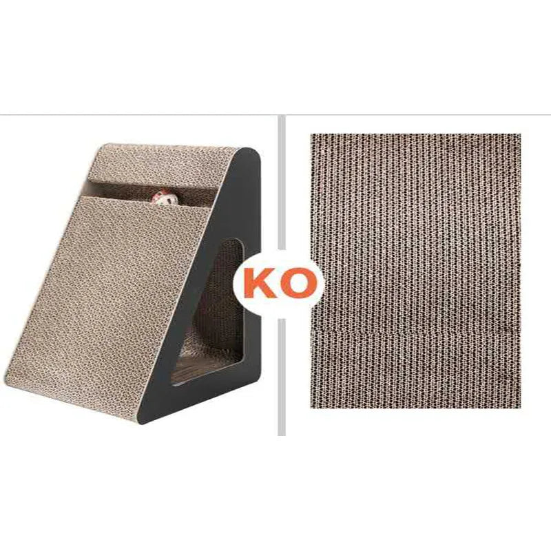 Stylish modern cat scratching board for endless feline play. A durable claw sharpener & interactive toy, great for pet care.