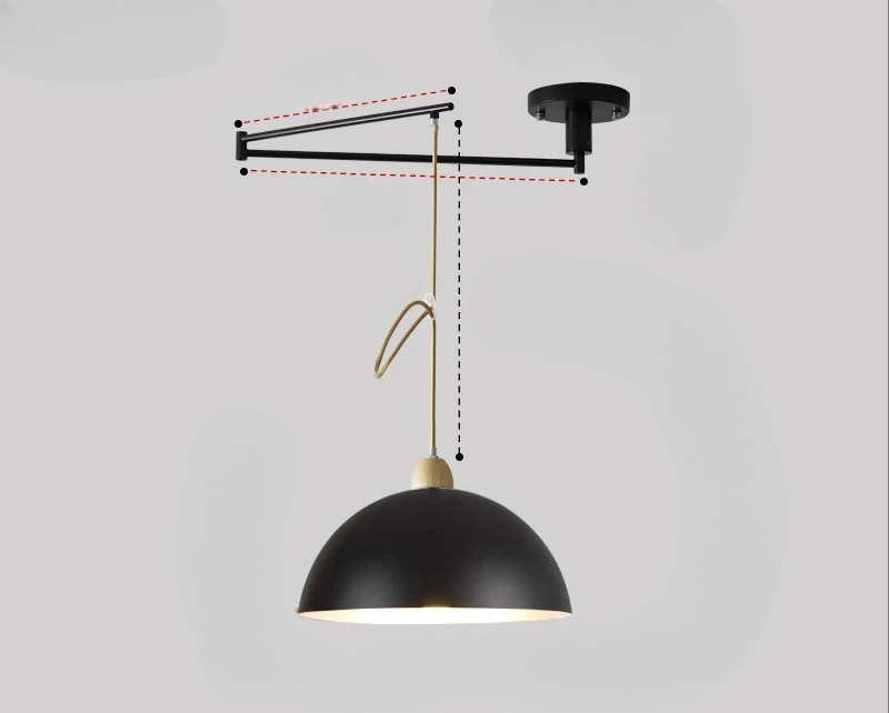 Elevate home decor with this modern ceiling light. Adjustable arms provide flexible illumination & contemporary style.