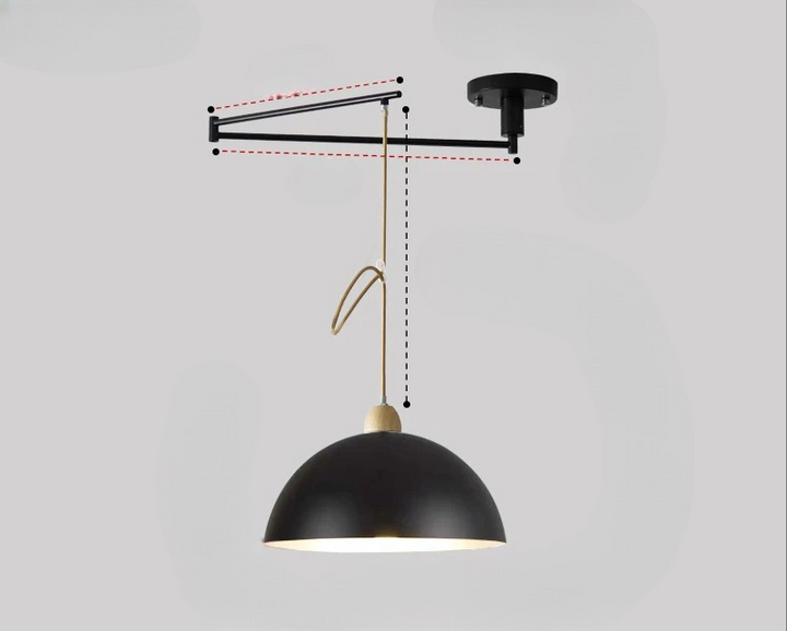Elevate home decor with this modern ceiling light. Adjustable arms provide flexible illumination & contemporary style.