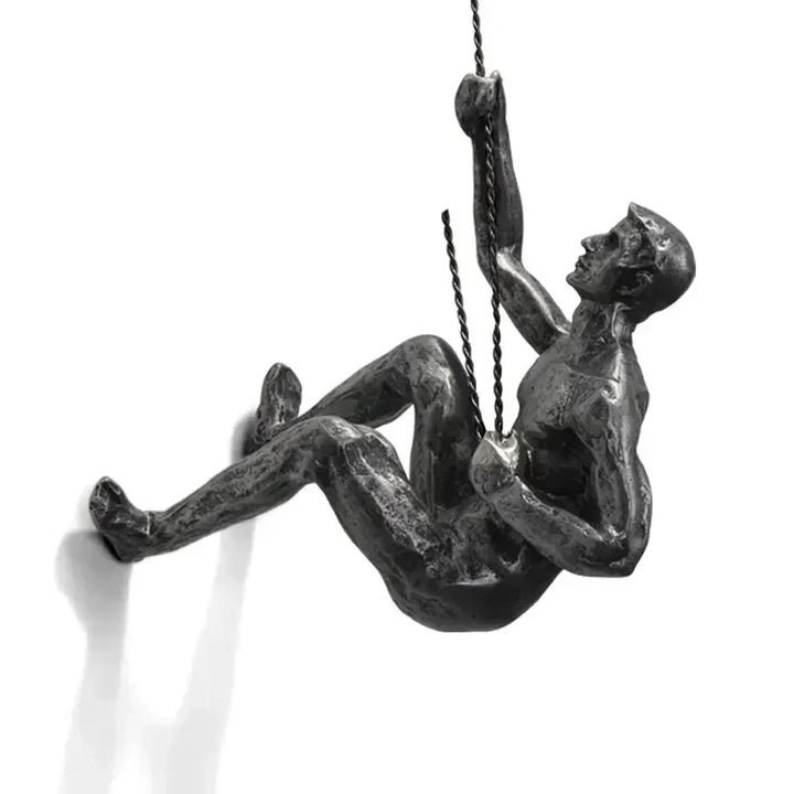 Decorative climbing figures set, a bold statement piece for any wall.