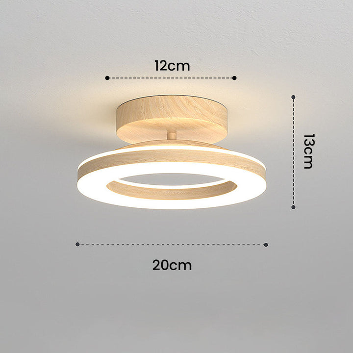Round LED ceiling light, Modern Glow Disc, delivering energy-efficient, neutral illumination for homes.
