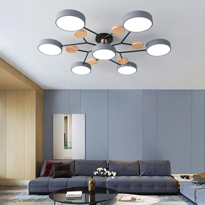 Chic modern LED halo light, ideal for elegant interiors.