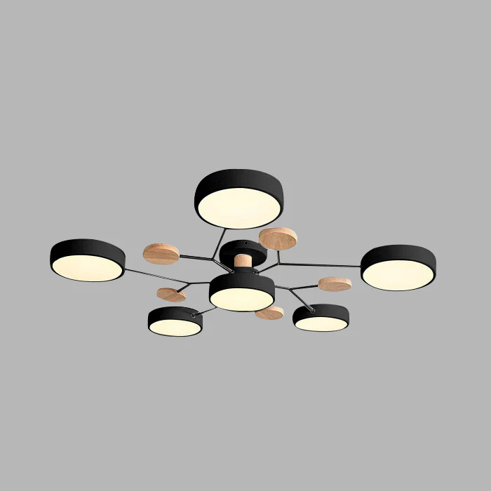 Contemporary halo LED fixture, perfect for sophisticated decor.