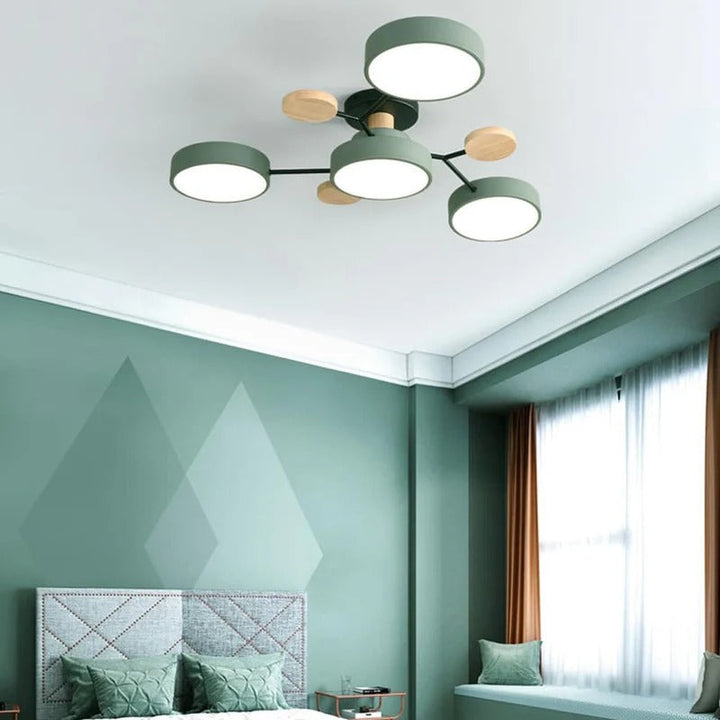Elegant halo LED ceiling light for contemporary homes.