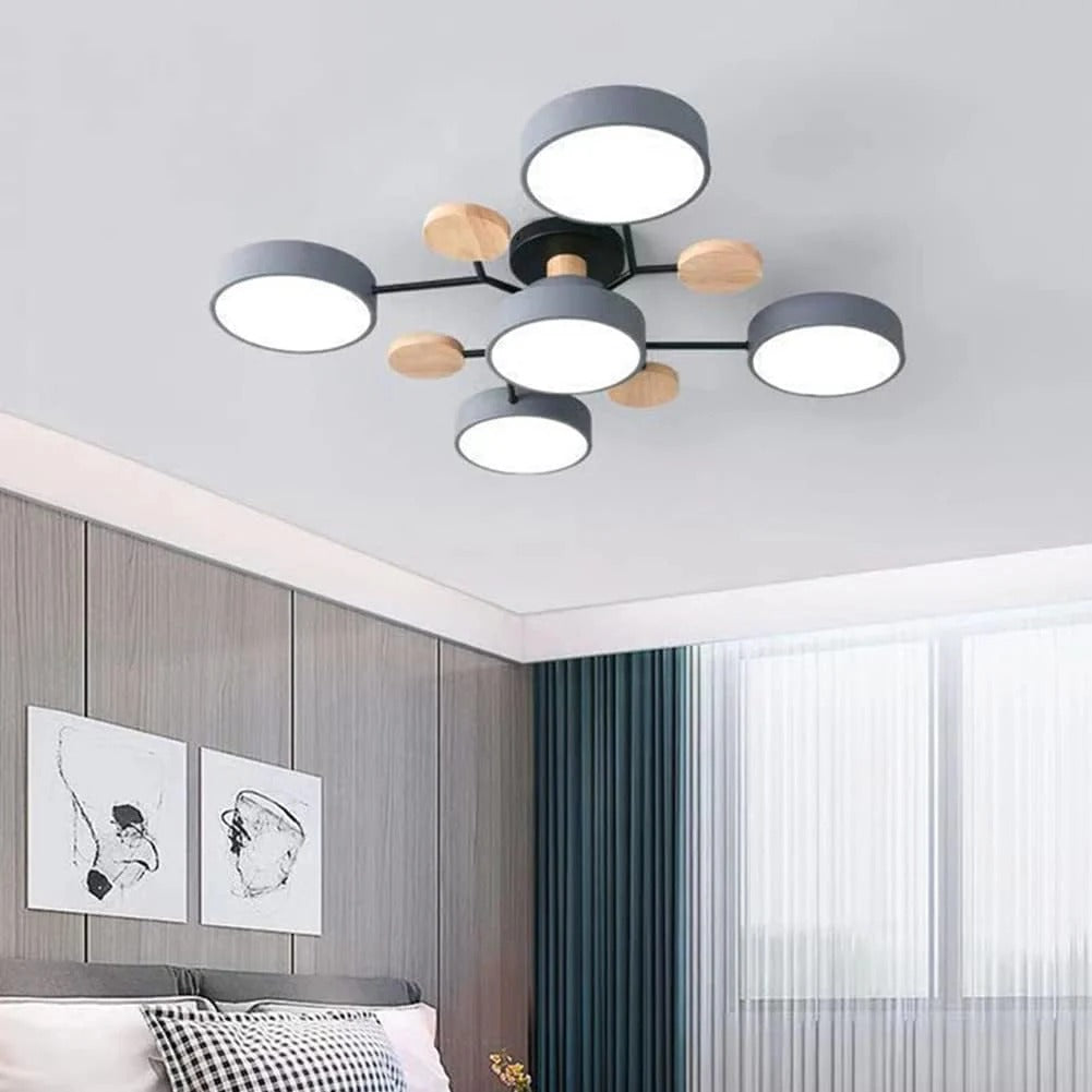 Minimalist Halo LED ceiling light, modern home decor accent.