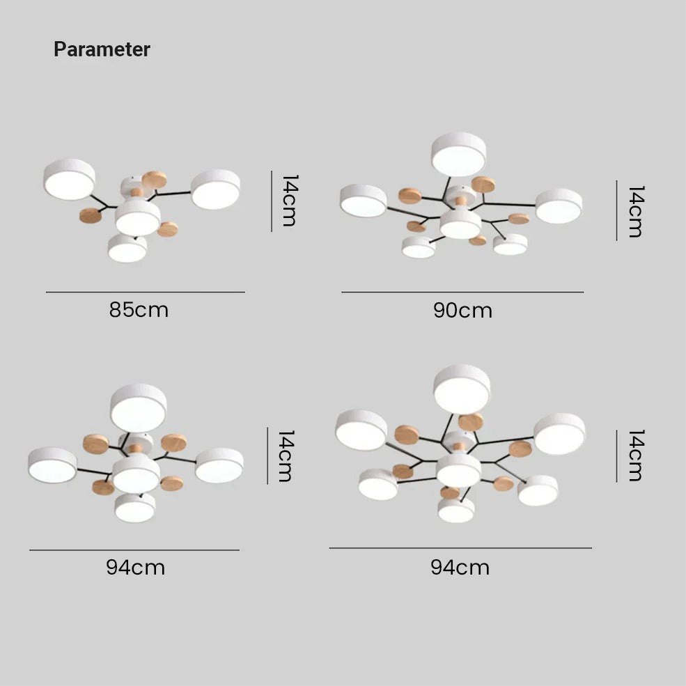 Energy-efficient LED chandelier, a smart choice for modern indoor lighting.