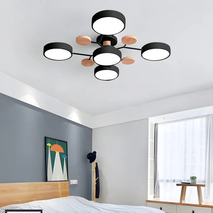 Energy-efficient LED ceiling lamp, reducing electricity costs with style.