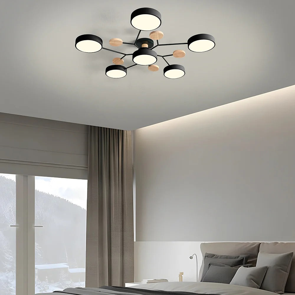 Decorative LED ceiling chandelier, an artistic touch to your home's ambiance.
