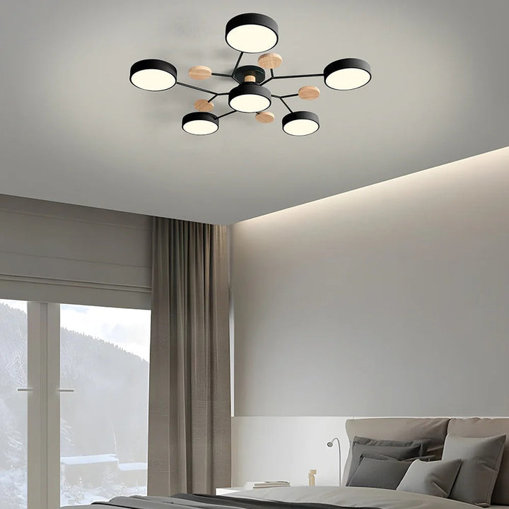 Decorative LED ceiling chandelier, an artistic touch to your home's ambiance.