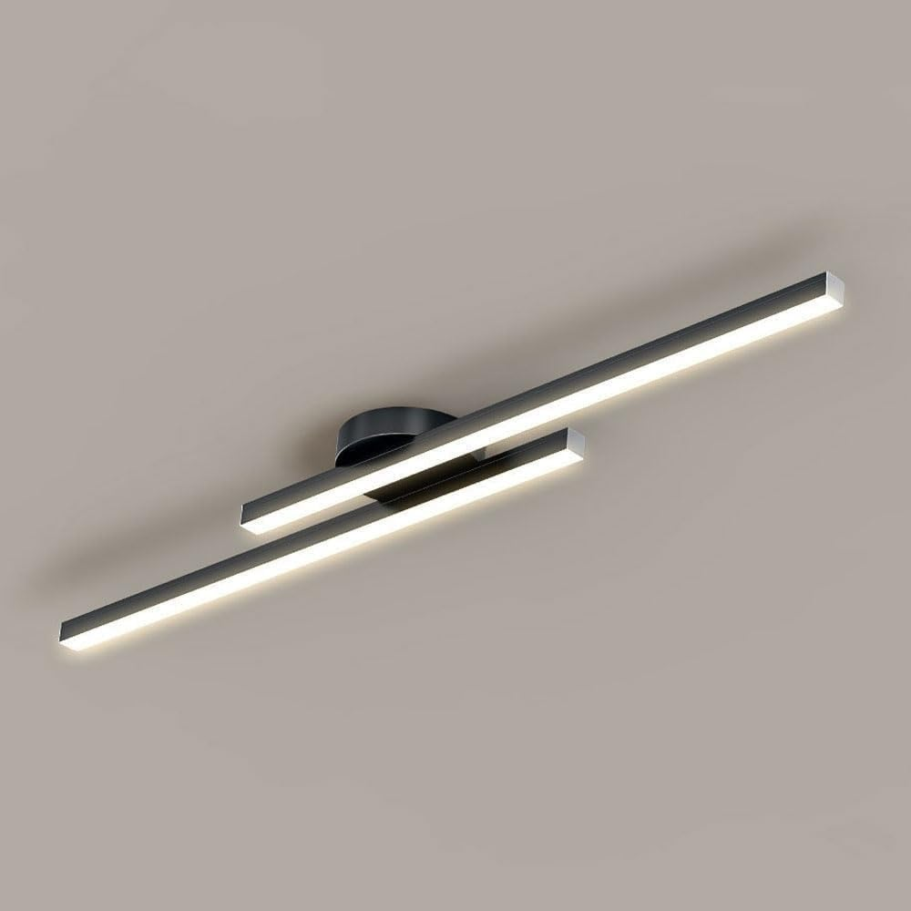 Energy-saving LED semi-flush mount ceiling lamp, modern aesthetic for any room.