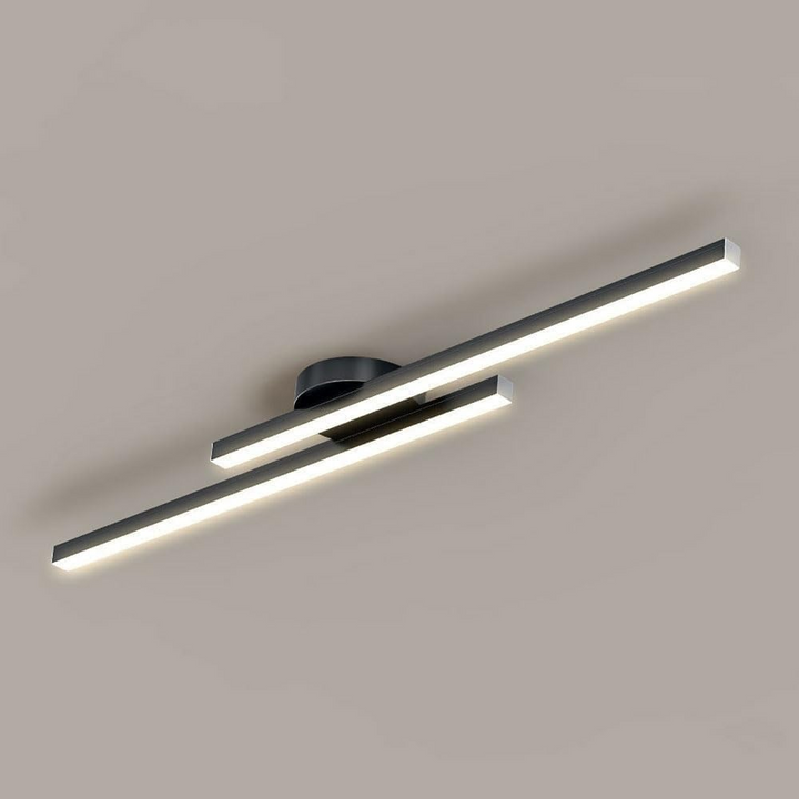 Energy-saving LED semi-flush mount ceiling lamp, modern aesthetic for any room.