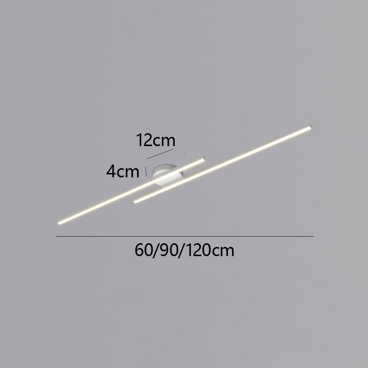 Elegant modern LED ceiling fixture, provides uniform, energy-efficient illumination.