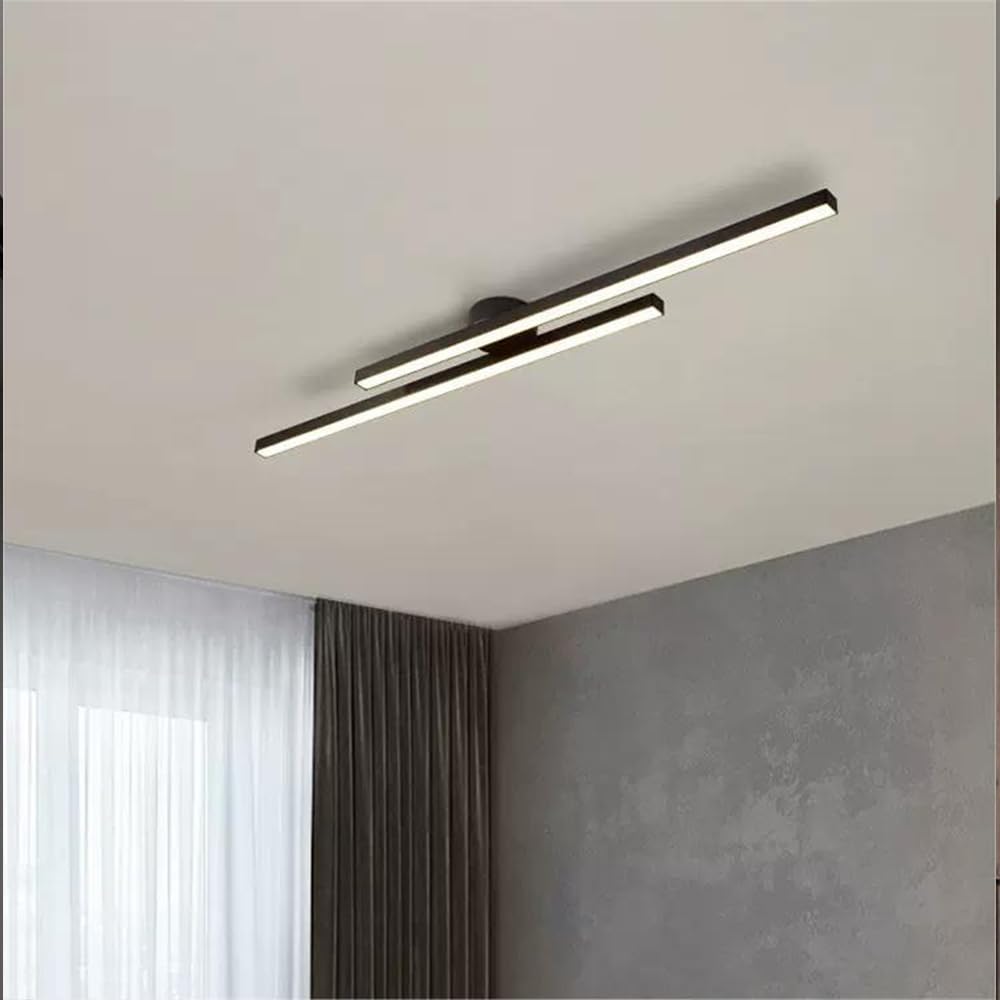 Stylish LED ceiling lamp, energy-efficient, offering ambient light for modern interiors.