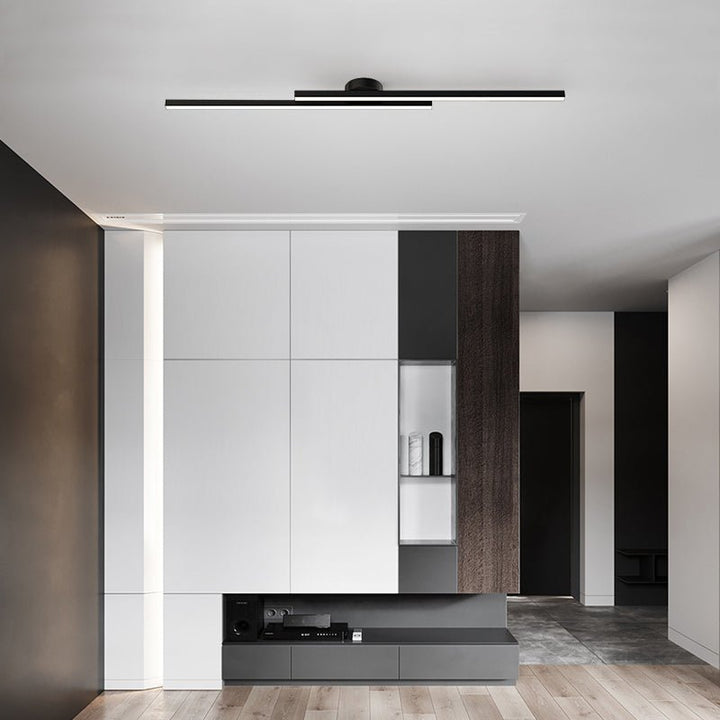 Multi-color LED ceiling light, contemporary style, perfect for vibrant interior design.