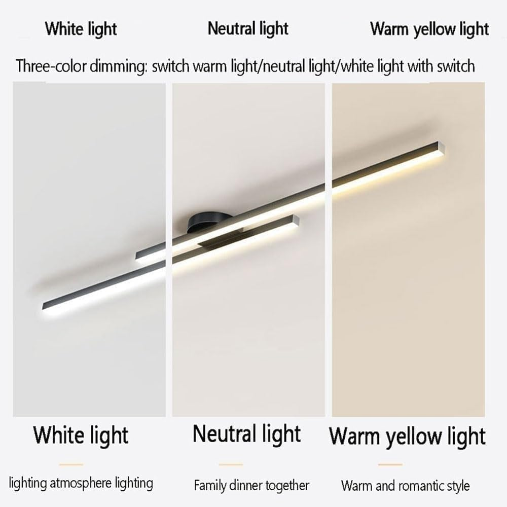 Energy-efficient LED ceiling lighting, semi-flush mount, enhances modern interior decor.