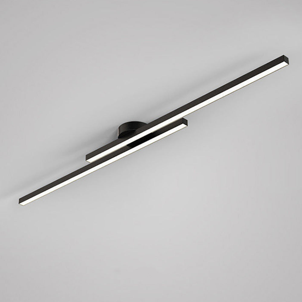 Sleek modern LED ceiling light fixture, provides bright, contemporary illumination.