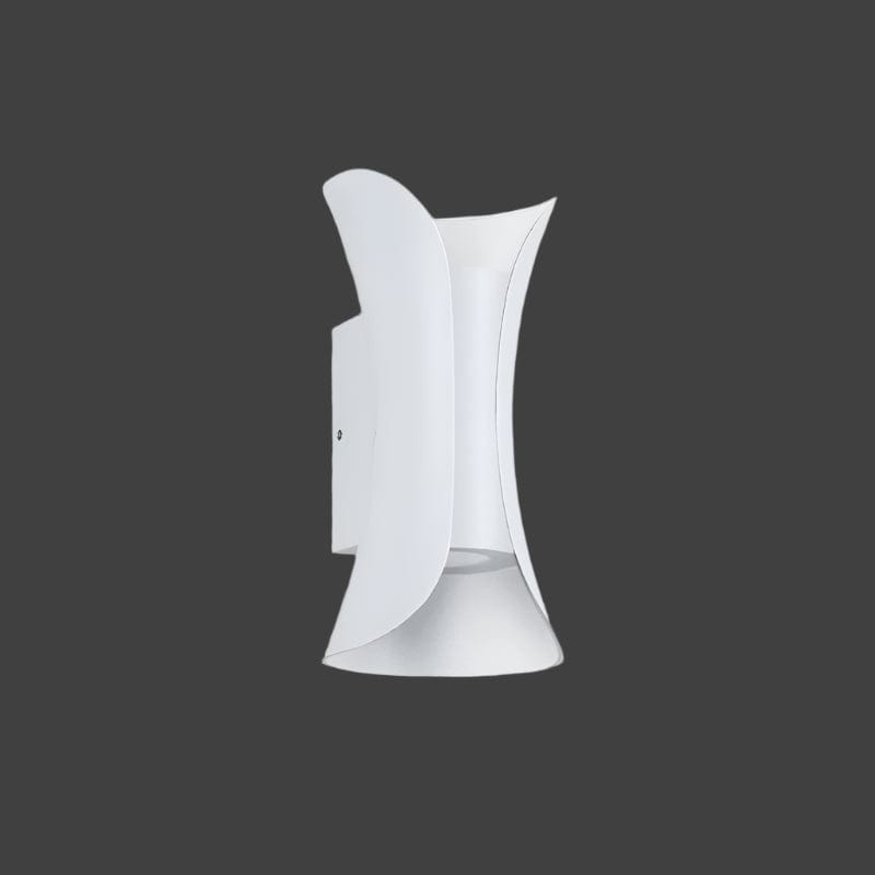 Bright LED wall light, waterproof and stylish for modern indoor or outdoor accent lighting & decor.