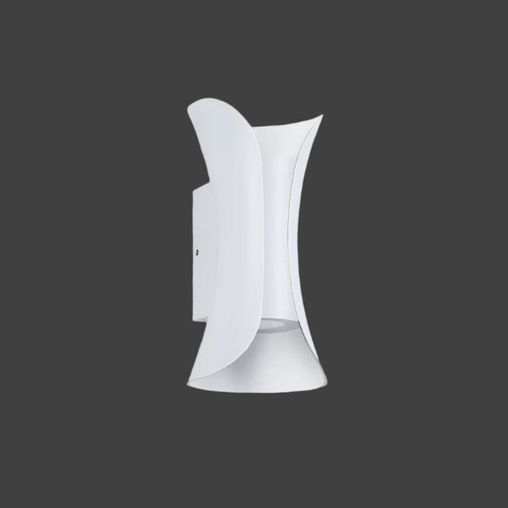 Bright LED wall light, waterproof and stylish for modern indoor or outdoor accent lighting & decor.