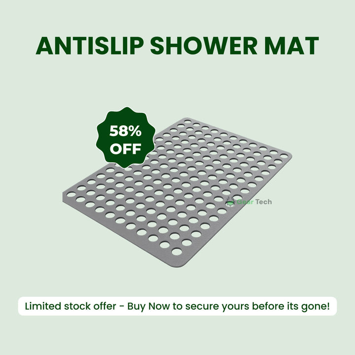 Ultimate non-slip bathroom mat, combining safety features, comfort, and easy-clean design.