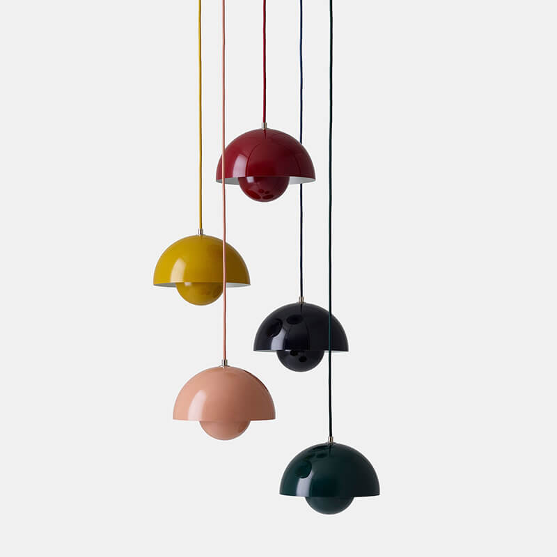 Modern Nordic dome pendant lamp, stylish metal ceiling light for sophisticated home decor.