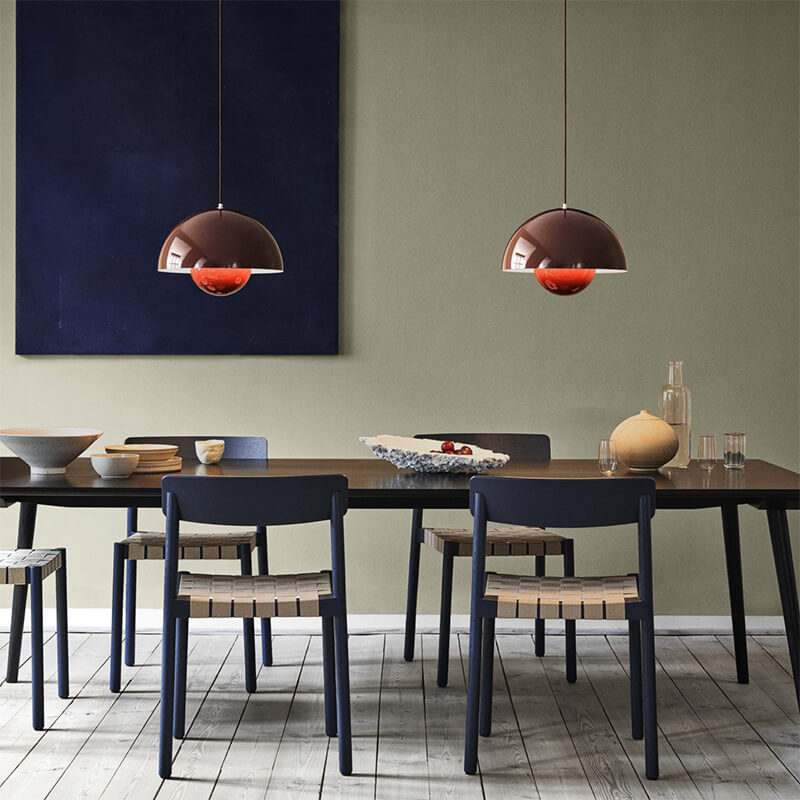 Minimalist Nordic dome pendant light, a stylish ceiling lamp essential for modern interior design.