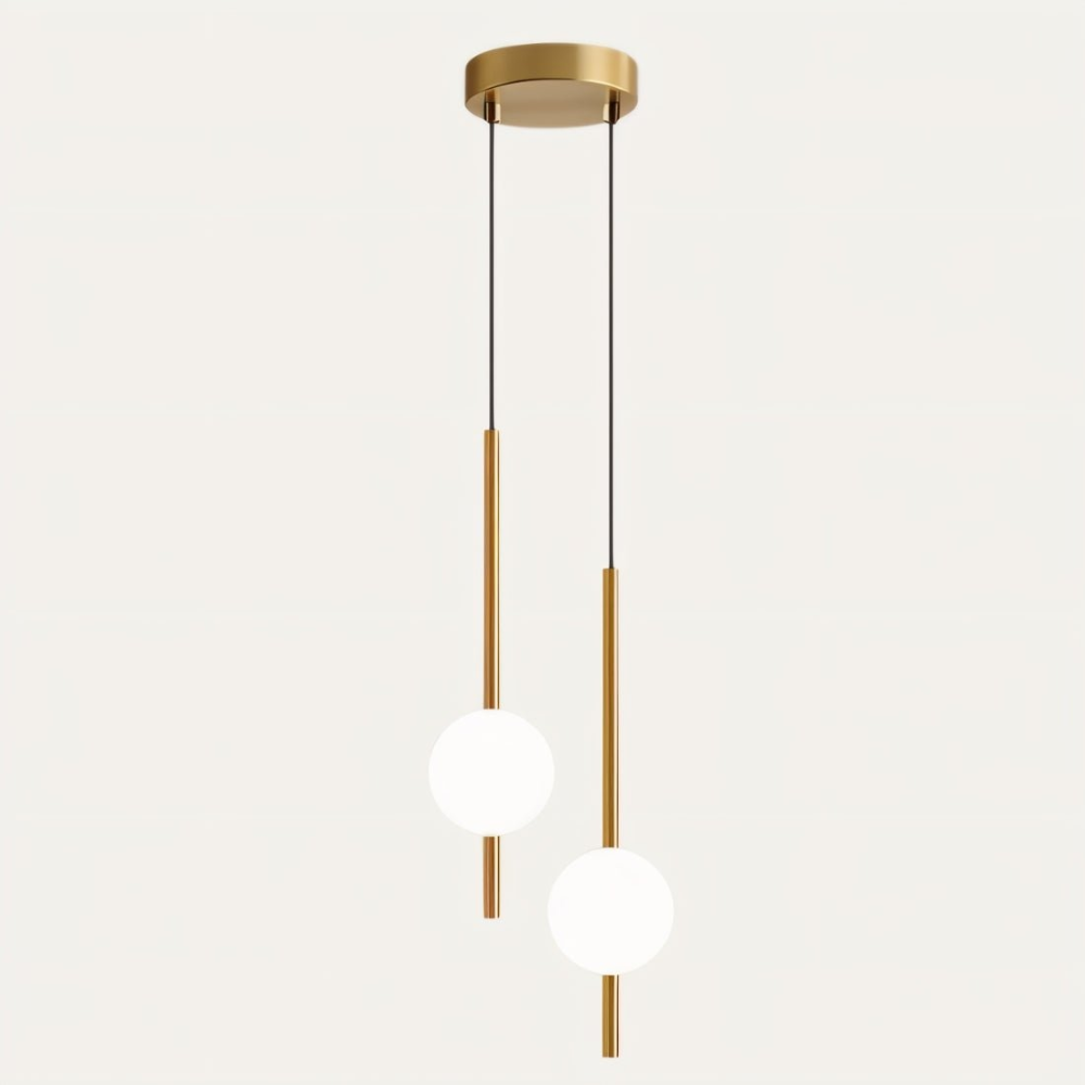 Modern Nordic LED pendant light in black finish, perfect for dining room illumination.