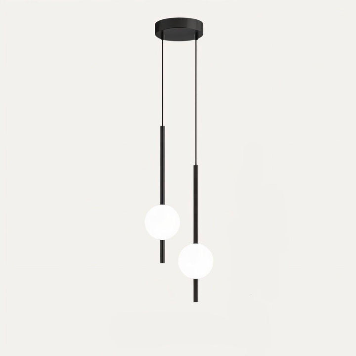 Elegant brass finish Nordic LED pendant, perfect ceiling light for a stylish modern dining area.