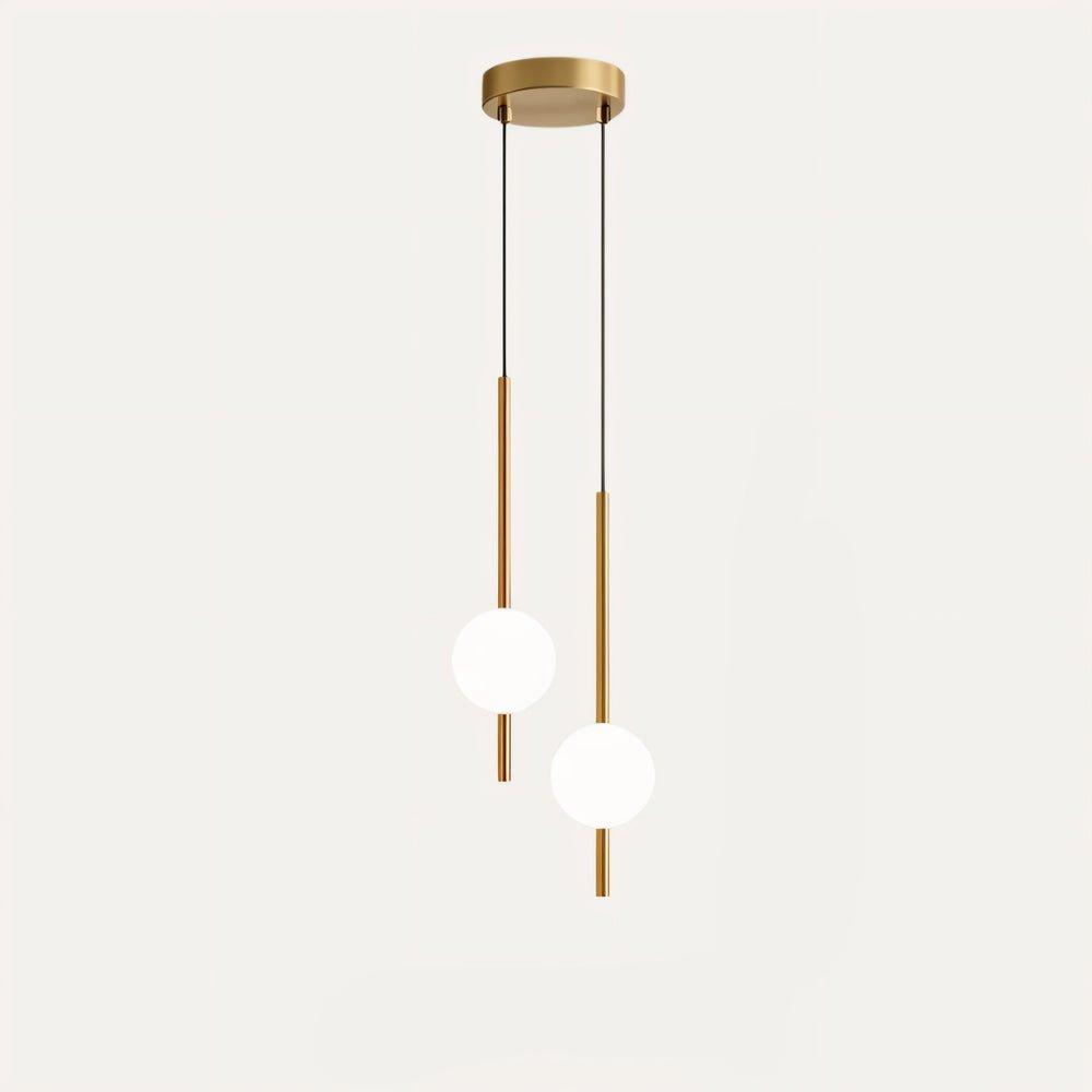 Minimalist Nordic LED pendant lamp, black finish, provides efficient home illumination.