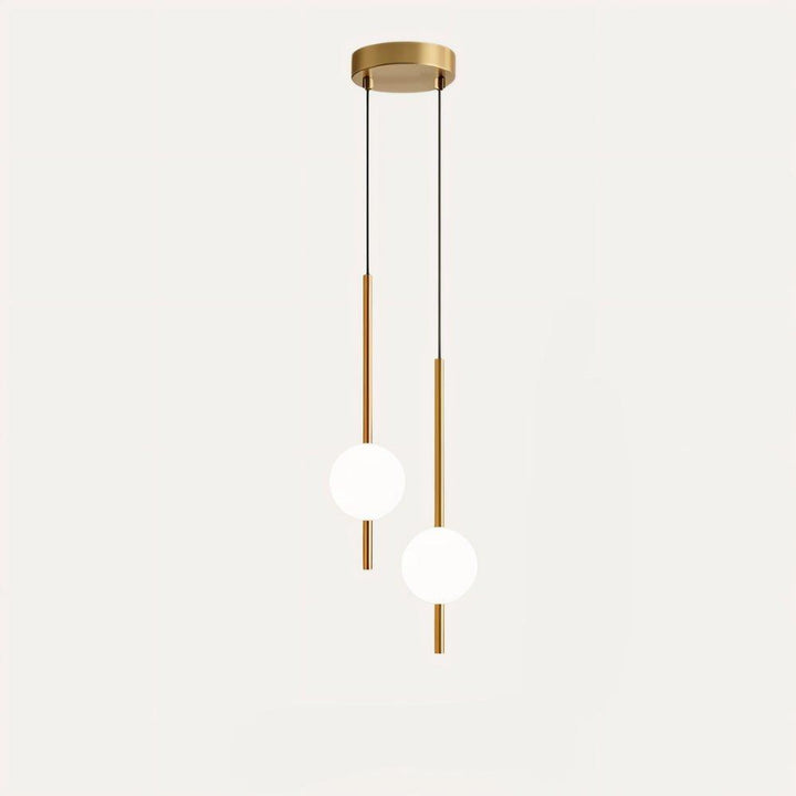 Minimalist Nordic LED pendant lamp, black finish, provides efficient home illumination.