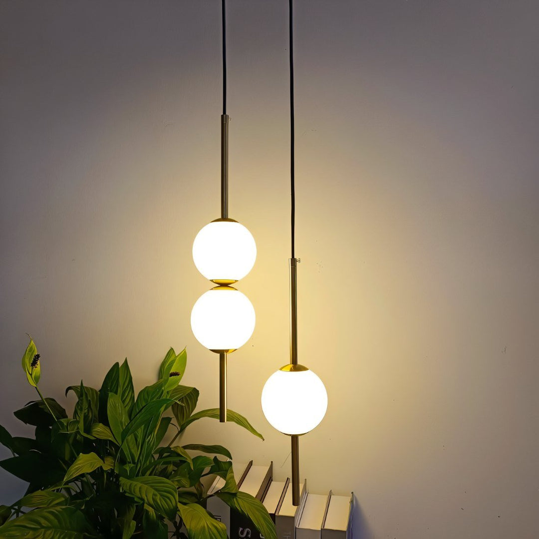 Modern Nordic LED pendant light, black, perfect as a stylish dining room ceiling lamp.