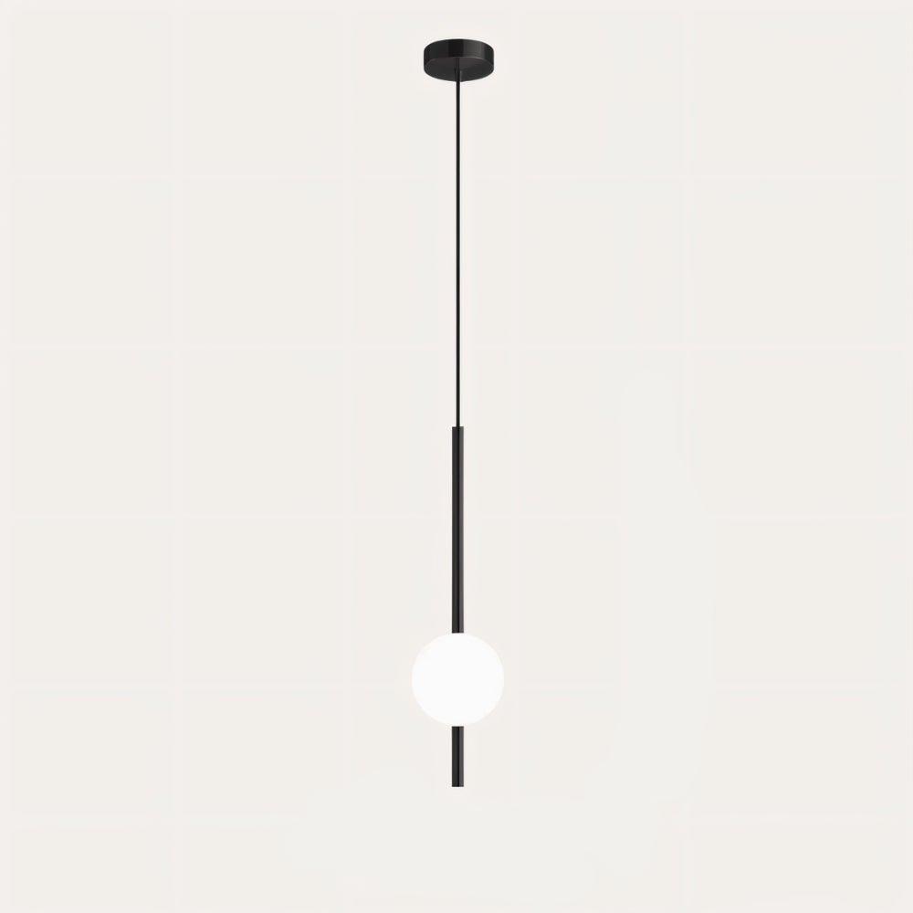 Stylish Nordic LED pendant lamp for bedrooms, brass finish, provides comfortable warm white light.