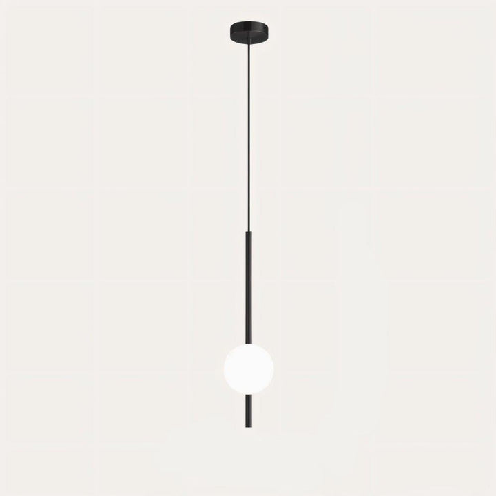 Stylish Nordic LED pendant lamp for bedrooms, brass finish, provides comfortable warm white light.