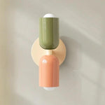 Green / Salmon / Beige