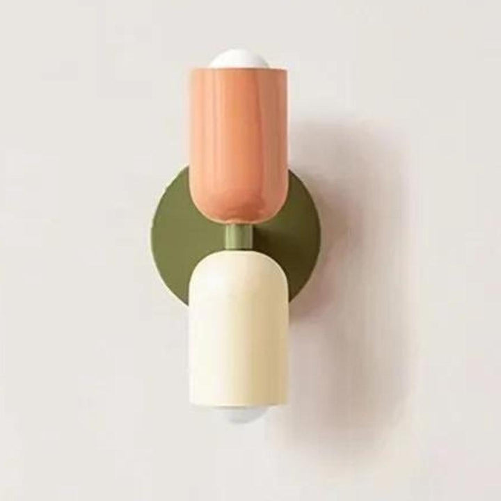 Modern accent double wall lamp, Scandinavian inspired, ideal for stylish home decor.