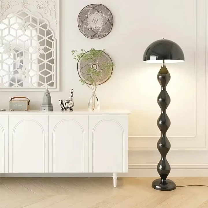 Sleek modern floor lamp, Scandinavian design, a standing light perfect for sophisticated home decor.